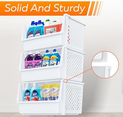 XLarge Stackable Storage Bins Open Front - Image 3