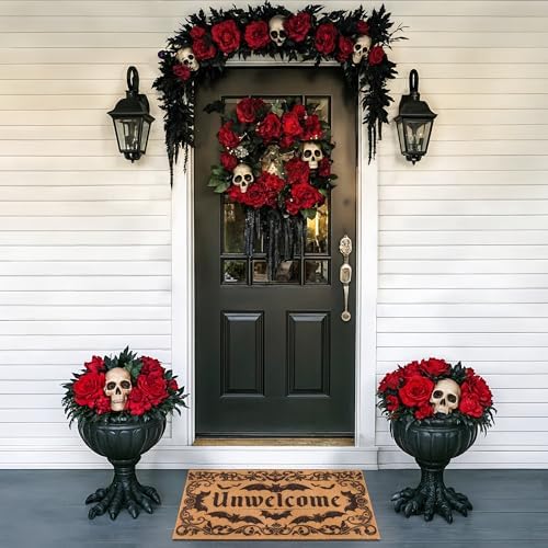 Halloween Front Door Mat with Unwelcome Design - Image 6