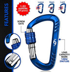 Rhino Produxs 12kN Heavy Duty Carabiner Clips - Image 3