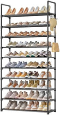 Kitsure 10 Tier Shoe Rack, Tall Shoe Organizer, 32.2" Wide by Kitsure