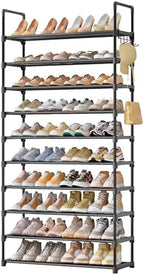 Kitsure 10 Tier Shoe Rack, Tall Shoe Organizer, 32.2" Wide by Kitsure