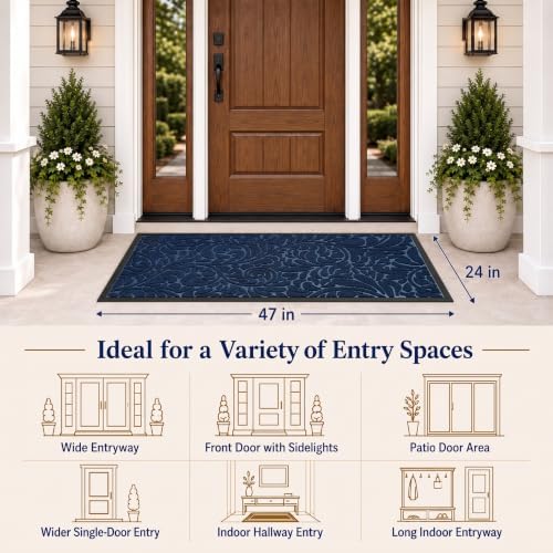 Yimobra Large Front Door Mat Outside Entrance, Outdoor Mat - Image 5