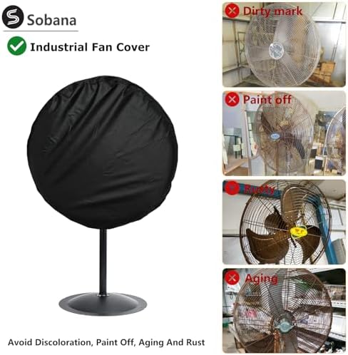 Wall Mount Fan Cover, Suitable for 24 Inch Industrial Fan and Pedestal Fan - Image 4