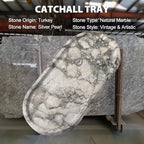 Koville Turkish Natural Travertine Tray, Catchall Tray - Image 6
