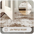 Brown Rug Runners for Hallways Kitchen Non Slip Washable 2x6 Entryway Runner - Image 4