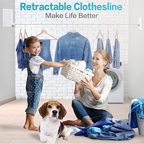 JOOM Retractable Clothesline Indoor, Dual 2 x 13.8 FT Clothes Lines - Image 5