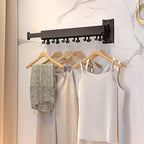 HEILAIYI Clothes Drying Rack for Laundry, Wall Mounted Clothes Hanger Rack - Image 3