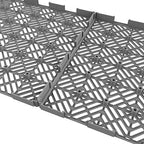 Pure Garden 6-Pack Polypropylene Interlocking Patio Deck Tiles - Image 6