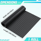 Breling 16 in x 10 ft Rubber Diamond Plate Rolls Garage Floor Mat - Image 2