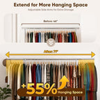 HOKEEPER Clothes Rack Heavy Duty Clothing Rack Load 450LB Height Adjustable - Image 3
