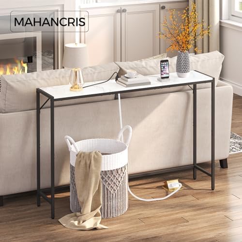 MAHANCRIS Console Table, Narrow Sofa Table Behind Couch, 43.7” Entrance Table - Image 6