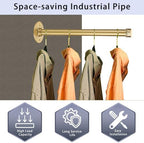Sumnacon Wall Mounted Clothes Rack - Image 5