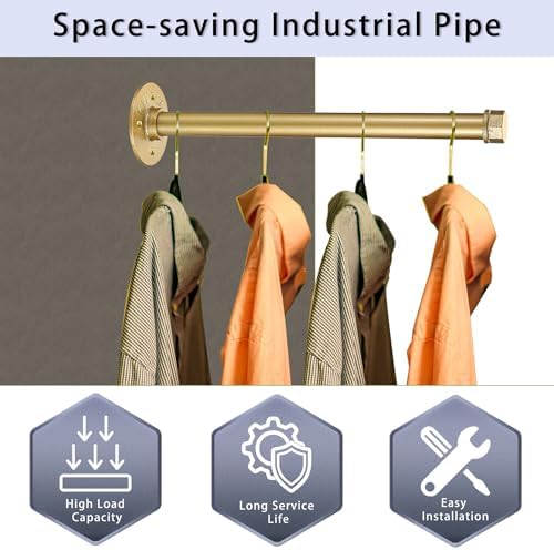 Sumnacon Wall Mounted Clothes Rack - Image 5