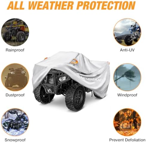 NEVERLAND ATV Cover Waterproof Heavy Duty 4 Wheeler Cover - Image 4