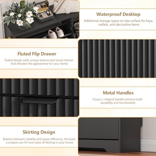 HUANLEGO Shoe Cabinet Storage for Entryway - Image 4