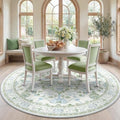 RELEANY Washable Area Rug, Round 7ft by RELEANY