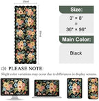 DUKINO 3x8 Kitchen Runner Rug, Soft Floral Washable Rug - Image 2