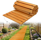 MEWTOGO 12ft Wooden Garden Pathway, Pool Walkway by MEWTOGO