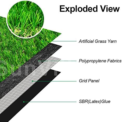 Fas Home Artificial Grass Turf 8x63 ft, Fake Grass Rug - Image 4