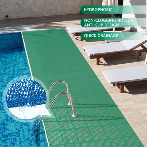 Tondiamo Pool Mats Non Slip Drainage Floor Pool Deck Mats, 1x 10 Ft - Image 4
