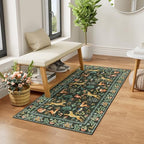 DUKINO 2x4 Rug for Entryway, Animal Washable Runner Rug for Kitchen - Image 3