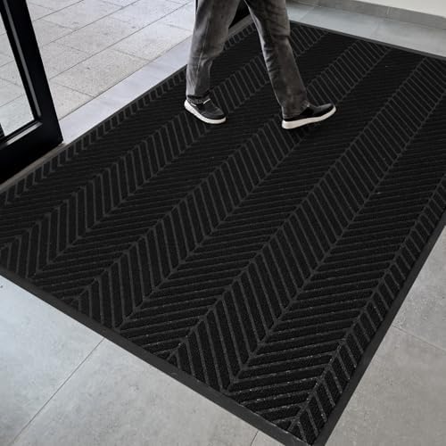 4′ x 8′ Heavy Duty Front Door Mat Indoor Outdoor, Large Entry Rug by ZPAIAreaFloorProtector