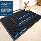 OLANLY Front Door Mat 40x32, Waterproof Heavy-Duty Indoor Outdoor Doormat - Image 2