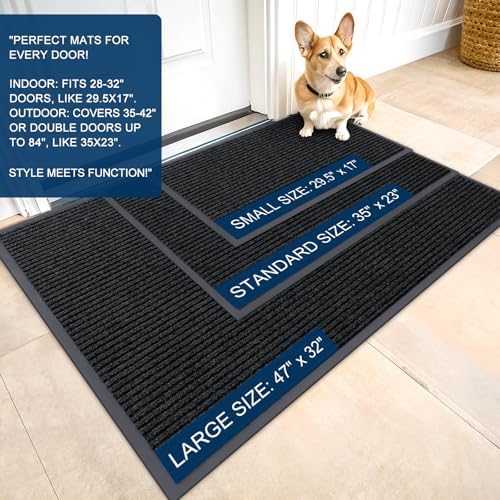 OLANLY Front Door Mat 40x32, Waterproof Heavy-Duty Indoor Outdoor Doormat - Image 2