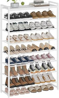 8 Tier Shoe Rack Organizer for 32-40 Pairs, Tall Metal Shoe Storage Shelf by Unknown