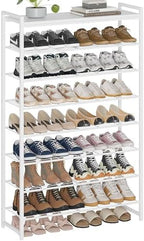 8 Tier Shoe Rack Organizer for 32-40 Pairs, Tall Metal Shoe Storage Shelf by Unknown
