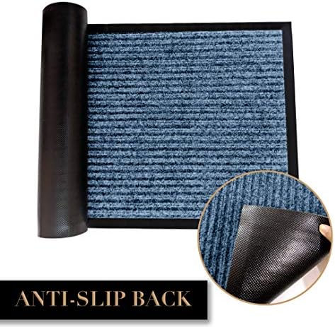 LuxUrux Striped Blue Door Mat - Image 6