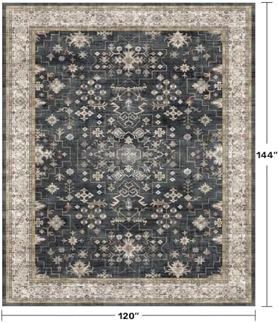 Boho Black Rug for Living Room - Image 2