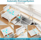 GSlife Large Expandable 2 Tier Dish Drying Rack - Image 4