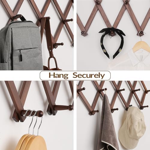 SCUNDA Hat Rack for Wall, Expandable Wall Hat Holder - Image 4