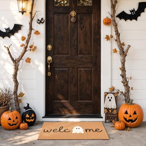 Ghost Welcome Door Mat, Cute Halloween Rug - Image 5
