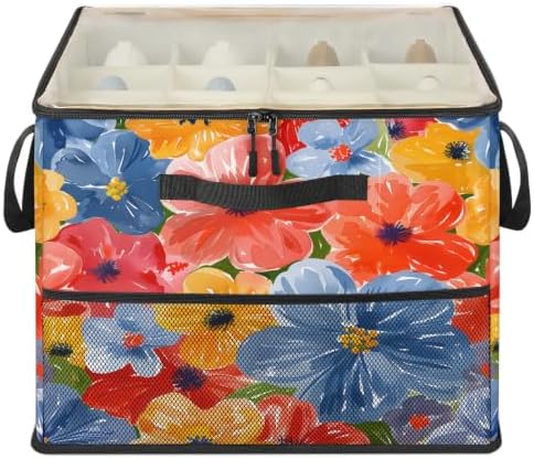 Colorful Watercolor Floral Shoe Organizer - Image 2