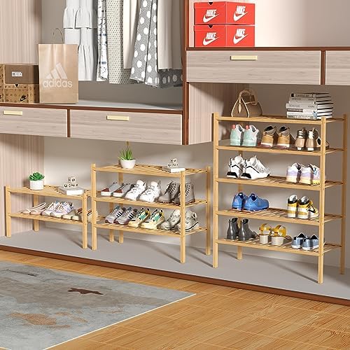 ROMGUAR CRAFT 4 Tier Bamboo Shoe Rack - Image 4