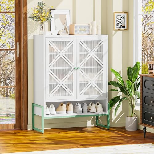 Outdoor Storage Cabinet, Heavy-Duty Metal Patio Cabinet - Image 5