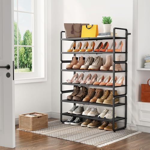 Expandable Metal Shoe Rack for Closet, Entryway & Garage - Image 2