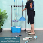 Broom Mop Holder Floor-Mounted mop Rack Cleaning Tool storage - Image 4