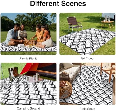 OLANLY Outdoor Rug 5x8 ft Waterproof Reversible Braided Mat - Image 7