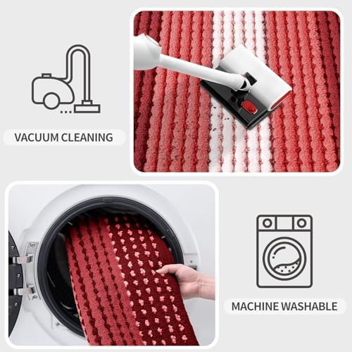 Kitinjoy Indoor Outdoor Door Mat, 59x24 Non-Slip Dirt Trapper Doormats - Image 5