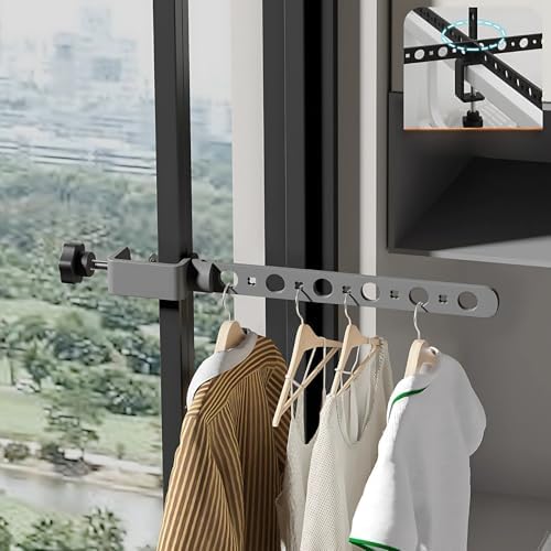 Foldable Indoor/Outdoor Swivel Folding 11-Hole Clothes Drying Rack by Boxonly