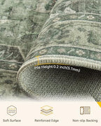 RELEANY Washable Area Rug, Runner 2'6"x8' - Image 3