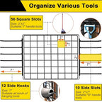 3 Tier Garden Tool Organizer, Garage Storage and Organization, Metal Yard Tools - Image 4