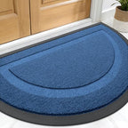 OLANLY Half Circle Front Door Mat Outside 59x34 All-Season Rubber Doormat by OLANLY