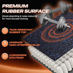 SUPERJARE 0.56'' Thick 192 Sq Ft Rubber Top Gym Flooring - Image 5