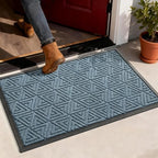 Yimobra Indoor Outdoor Mats for Front Door, Mix Blue by Yimobra