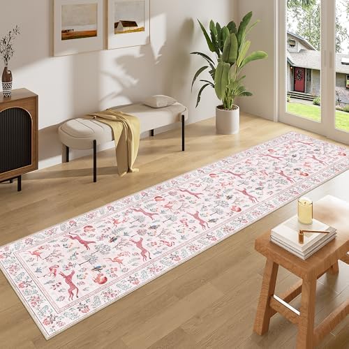 DUKINO 2x8 Washable Runner Rug, Non Slip Animal Kitchen Runner Rug - Image 3