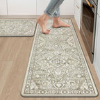 Ileading Anti Fatigue Kitchen Rugs Sets of 2 Cushioned Kitchen Mats by Ileading